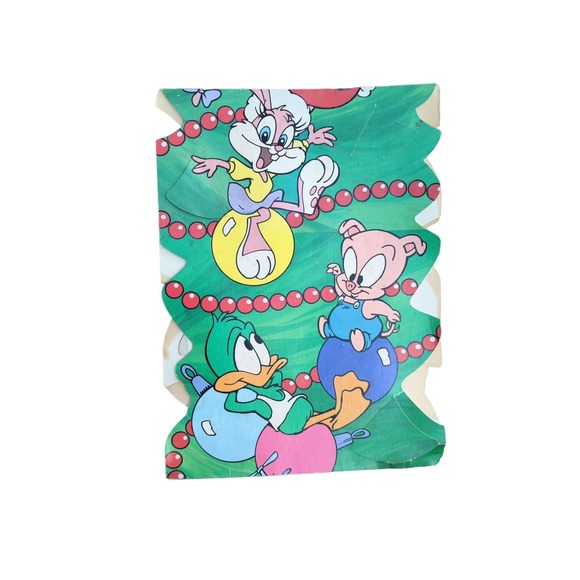 Vtg 1990 Tiny Toon 4 Ft Vertical Dimensional Christmas Decoration by Warner Bros - Picture 5 of 9